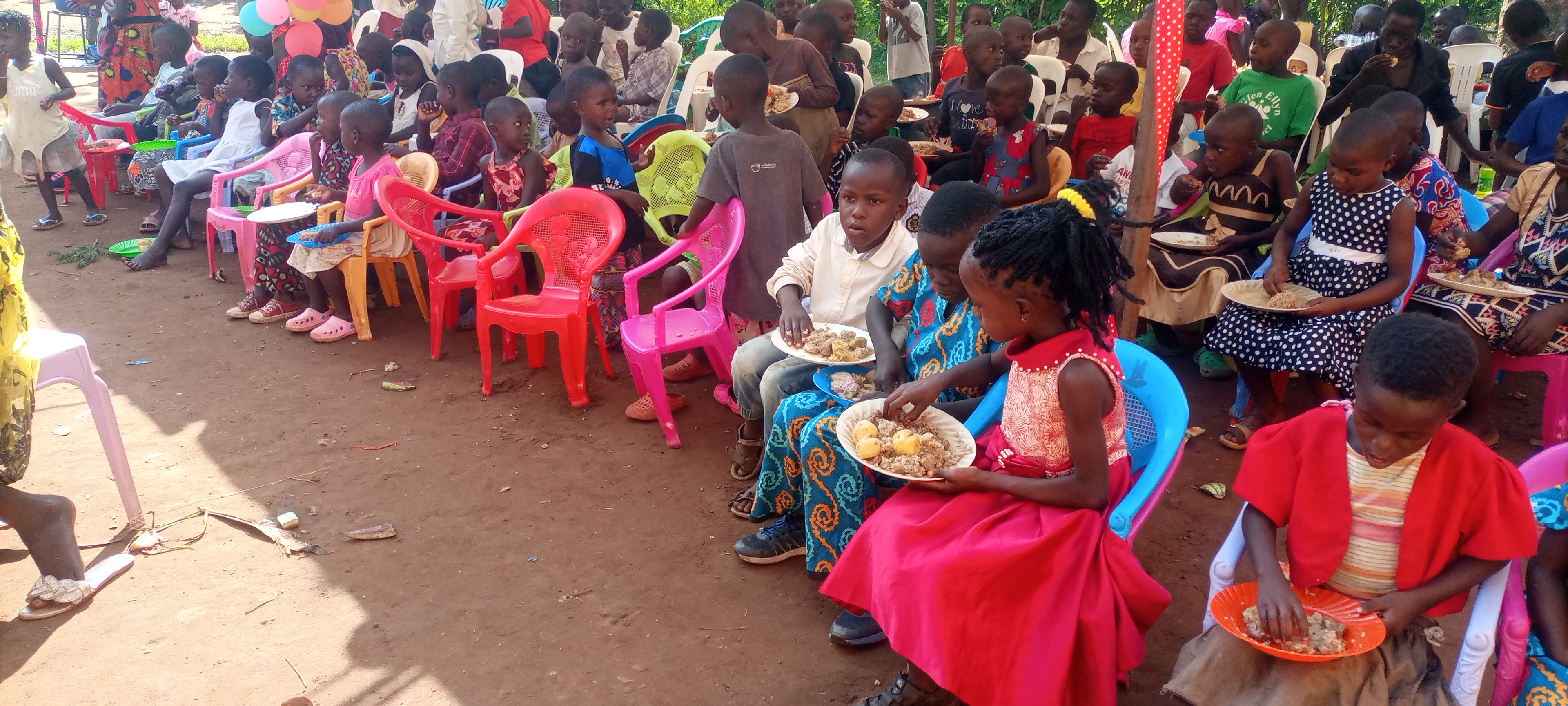 Children receiving meals through the feeding program in 2023